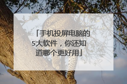 手机投屏电脑的5大软件，你还知道哪个更好用