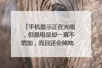 手机显示正在充电,但是电量却一直不增加,而且还会掉地,是怎么回事?有什么解决方法吗?