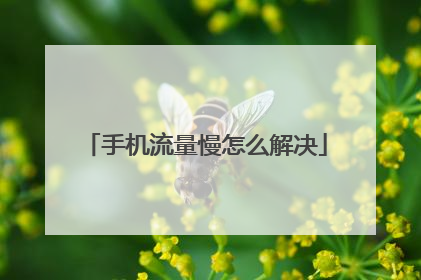 手机流量慢怎么解决