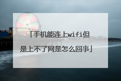 手机能连上wifi但是上不了网是怎么回事