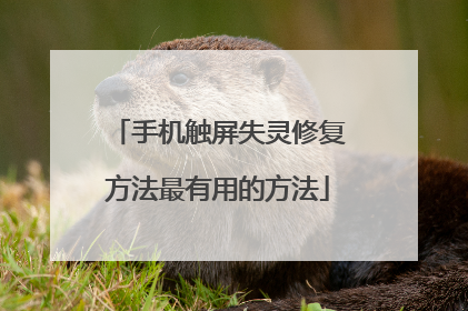 手机触屏失灵修复方法最有用的方法