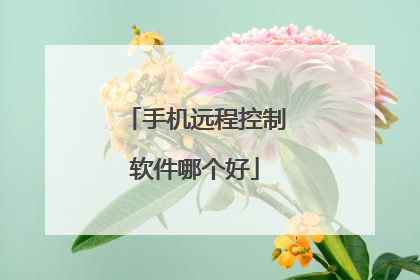 手机远程控制软件哪个好
