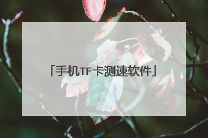 手机TF卡测速软件