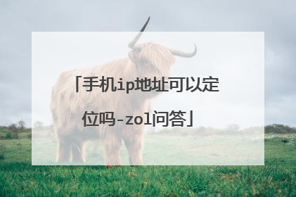 手机ip地址可以定位吗-zol问答