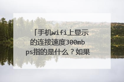 手机wifi上显示的连接速度300mbps指的是什么?如果宽带提速升级的话这个数字会变吗?