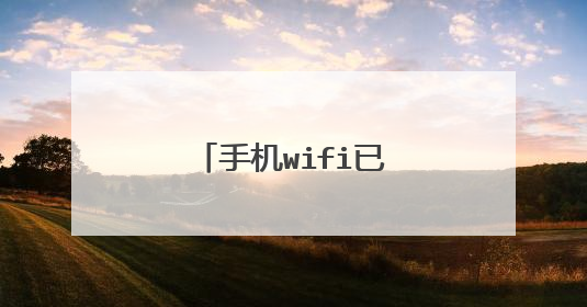 手机wifi已连接需登录认证