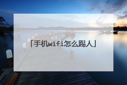 手机wifi怎么踢人