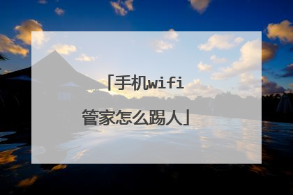手机wifi管家怎么踢人