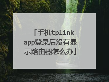 手机tplinkapp登录后没有显示路由器怎么办