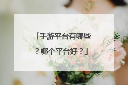 手游平台有哪些?哪个平台好?