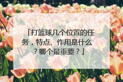打篮球几个位置的任务,特点、作用是什么?哪个最重要?