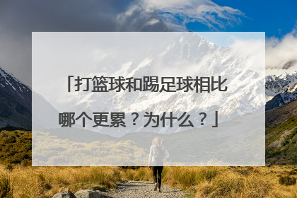 打篮球和踢足球相比哪个更累?为什么?