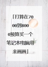 打算在7000到8000预算买一个笔记本电脑用来画画