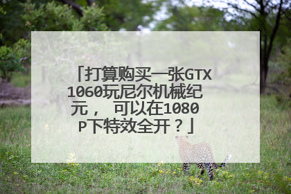 打算购买一张GTX1060玩尼尔机械纪元, 可以在1080P下特效全开?