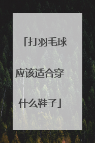 打羽毛球应该适合穿什么鞋子