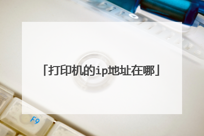 打印机的ip地址在哪