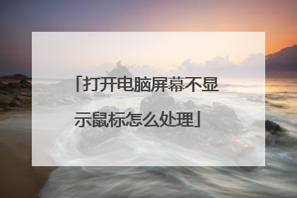 打开电脑屏幕不显示鼠标怎么处理