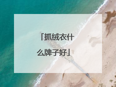 抓绒衣什么牌子好