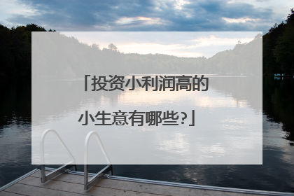 投资小利润高的小生意有哪些?