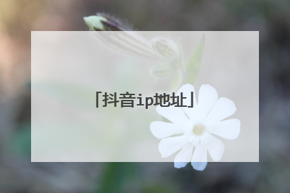 抖音ip地址
