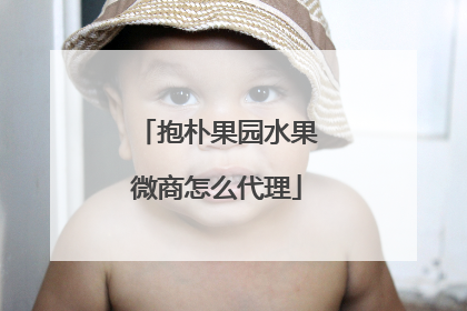抱朴果园水果微商怎么代理