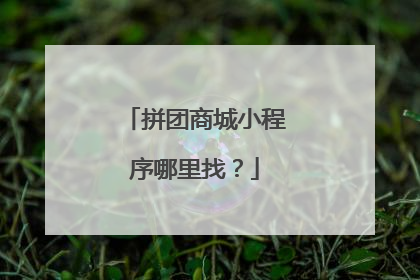 拼团商城小程序哪里找？