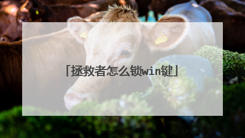 拯救者怎么锁win键