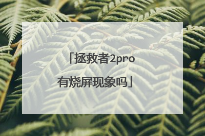 拯救者2pro有烧屏现象吗