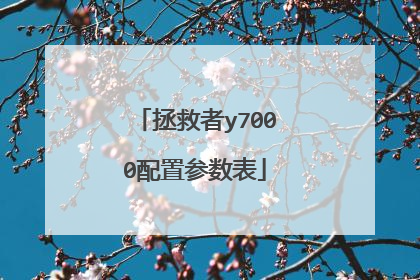 拯救者y7000配置参数表