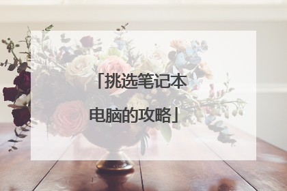 挑选笔记本电脑的攻略