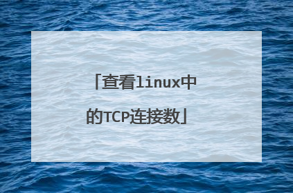 查看linux中的TCP连接数