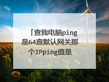 查我电脑ping是64查默认网关那个IPping值是124怎么才能把ping值降低?