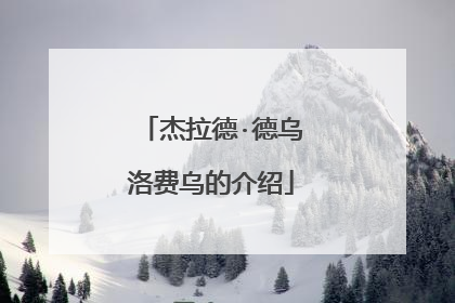 杰拉德·德乌洛费乌的介绍