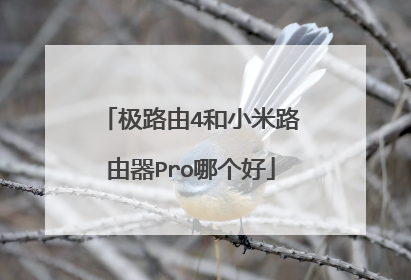 极路由4和小米路由器Pro哪个好