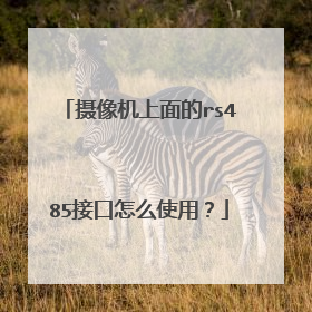摄像机上面的rs485接口怎么使用？