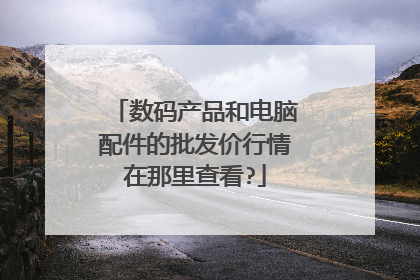 数码产品和电脑配件的批发价行情在那里查看?