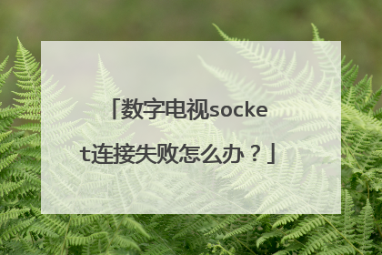 数字电视socket连接失败怎么办?