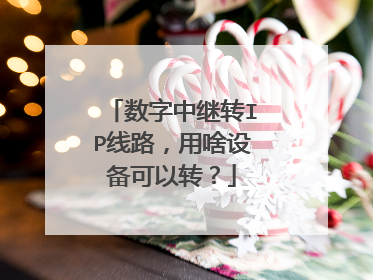 数字中继转IP线路,用啥设备可以转?
