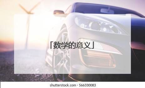 数学的意义