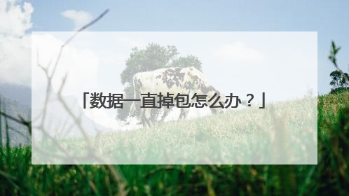 数据一直掉包怎么办?