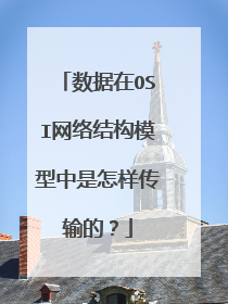 数据在OSI网络结构模型中是怎样传输的？