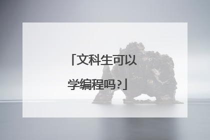 文科生可以学编程吗?