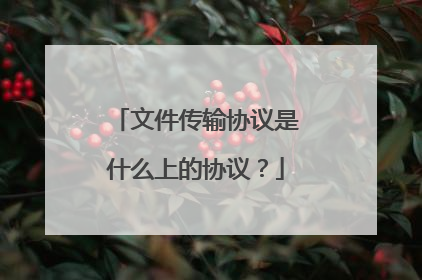 文件传输协议是什么上的协议?