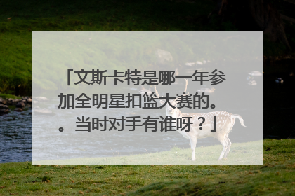 文斯卡特是哪一年参加全明星扣篮大赛的。。当时对手有谁呀？