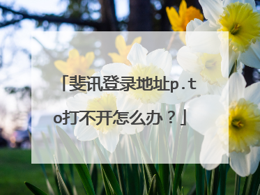斐讯登录地址p.to打不开怎么办?
