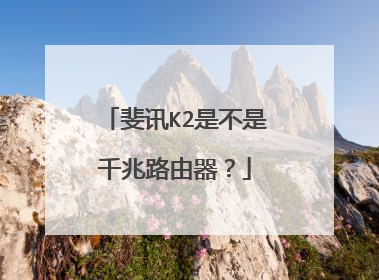 斐讯K2是不是千兆路由器?