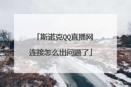 斯诺克QQ直播网连接怎么出问题了