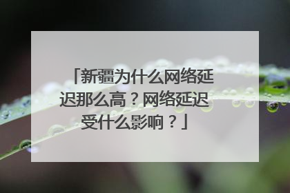 新疆为什么网络延迟那么高？网络延迟受什么影响？