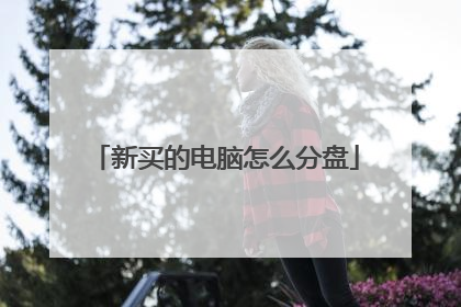 新买的电脑怎么分盘