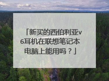 新买的西伯利亚v6耳机在联想笔记本电脑上能用吗?